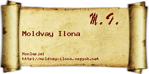 Moldvay Ilona névjegykártya